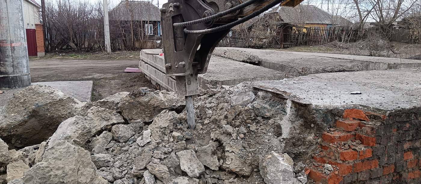 Услуги и заказ гидромолотов для демонтажных работ в Спас-Деменске
